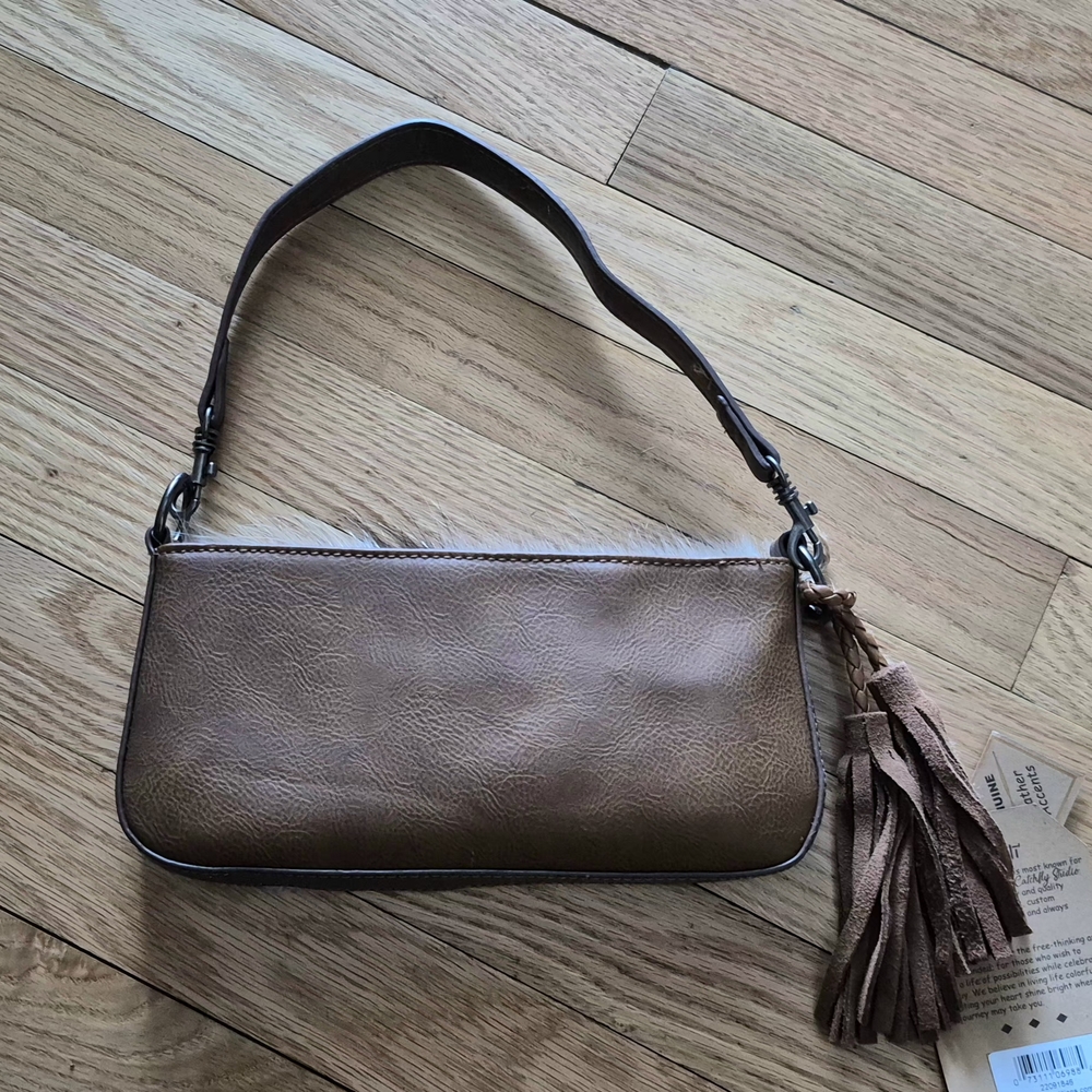 NEW Catchfly Women's Cowhide Convertible Shoulder Bag White Brown Black - Picture 5 of 7
